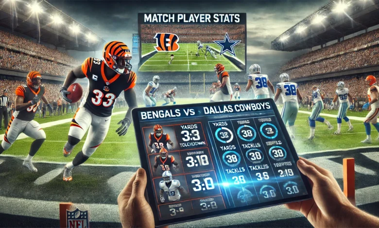 Bengals vs Dallas Cowboys Match Player Stats